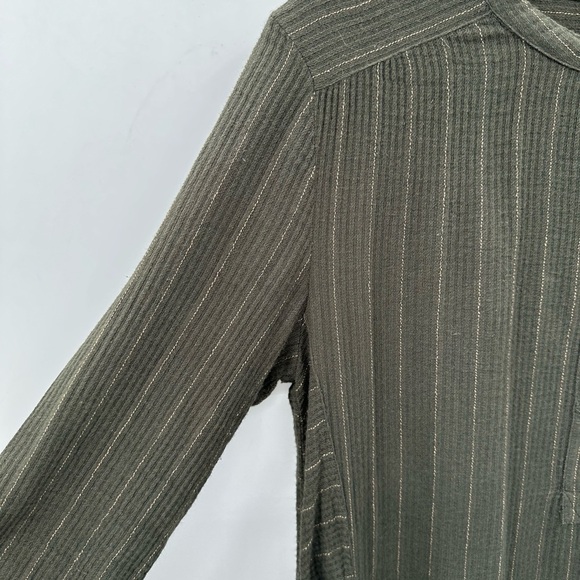 WRAP LONDON Green striped lagenlook womans boho chic casual tunic top/dress 6 - Picture 3 of 11